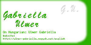 gabriella ulmer business card